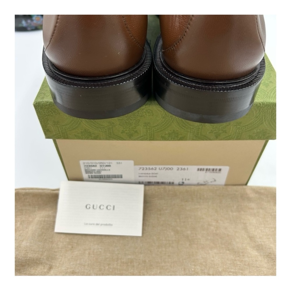 Gucci Horsebit 1953 leather loafers size 11.5 fits 12.5 US made in Italy - Picture 5 of 8